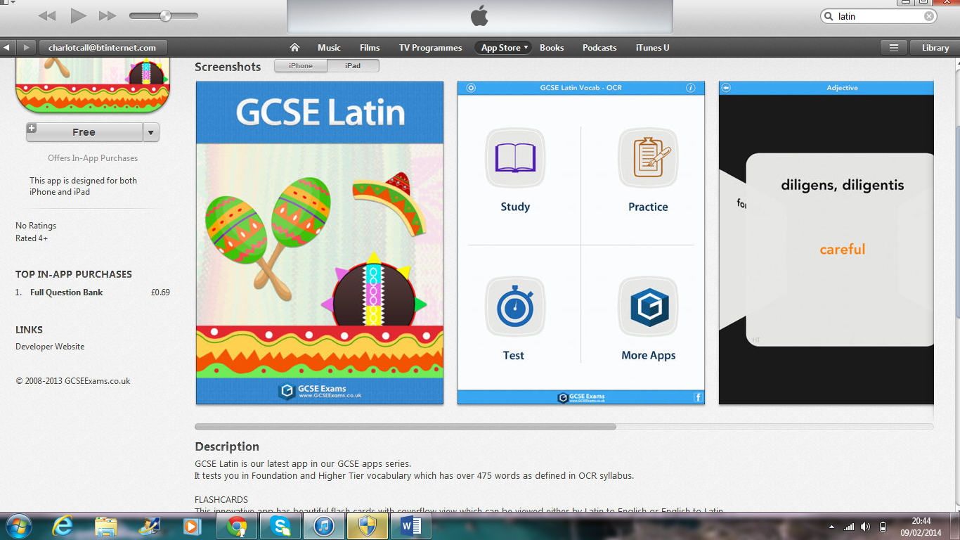 Classics - GCSE Latin lite app
